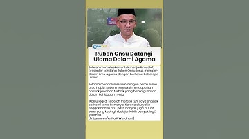 Ruben Onsu Mantap Dalami Agama, Tak Mau Sia-Siakan Waktu Hidupnya