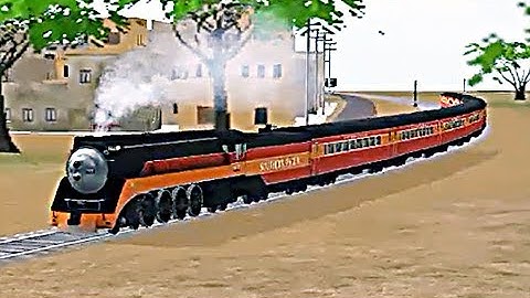 Train Sim - India Using Southern Pacific 4449 Again - Simulasi Kereta Api
