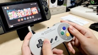 ニンテンドースイッチでミニスーファミのコントローラーは使えるのか？PC用ゲームパッドとしても使えるのか検証