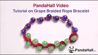 手作りアクセ！天然石ビーズ編みブレスレットを作ってみた！【PandaHall｜DIY】