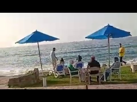 كورنيش المعموره الشاطئ في العيد