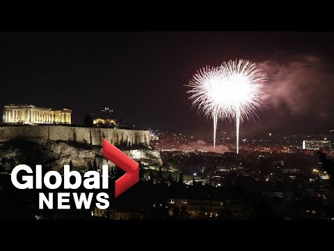 New Year's 2020: Athens, Greece celebrates new year with Acropolis fireworks