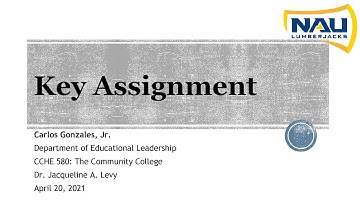 CCHE 580 Key Assignment