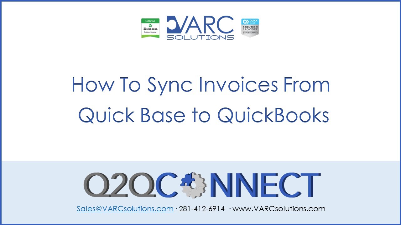 Q2QConnect: How to sync invoices from Quick Base to QuickBooks - YouTube