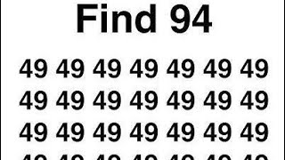 🔍 Only 1% can find 94 in under 5 seconds! 👀Comment FOUND when you spot it! ⏱️🔥