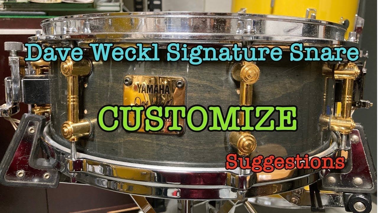 Dave Weckl Signature Snare Drum Customize - YouTube