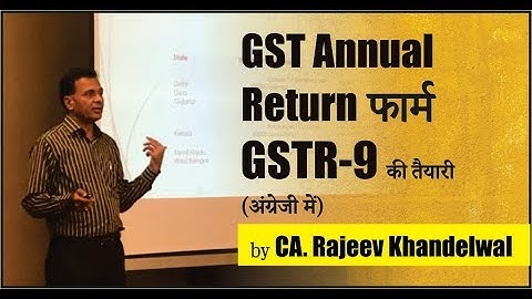 GST Annual Return - GSTR Form 9 (In English)