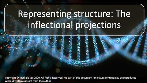 Ling2 and Ling3 Syntax - Lecture 8: Representing structure - the Inflectional layer