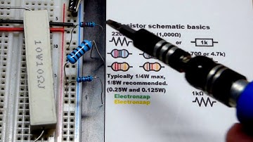 How to read schematic diagrams 01 resistor component basics for DIY electronics quarter watt 1W 10W