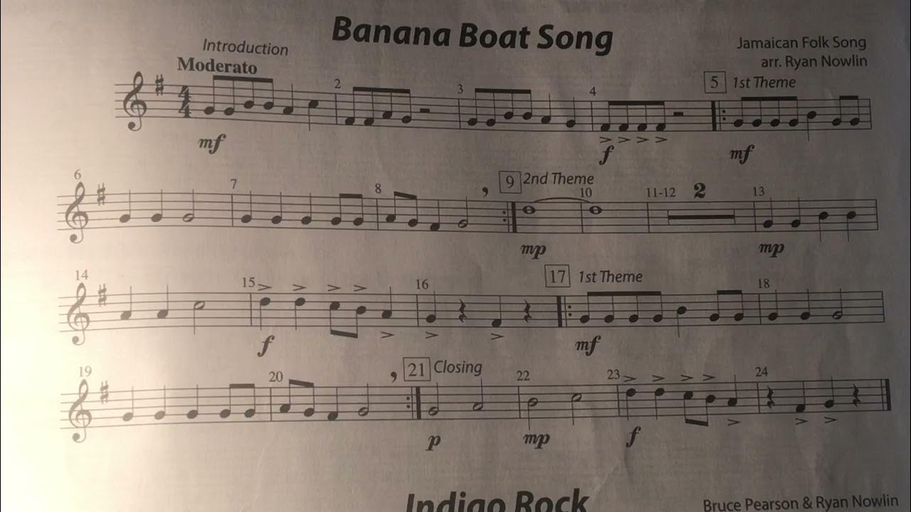 5th grade ALTO SAXOPHONE Banana Boat Song YouTube