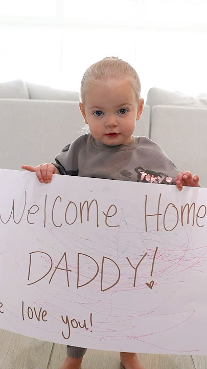 Daddy left us for a week…