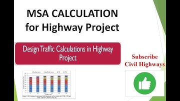 MSA-berekening met aslastgegevens voor snelwegproject || Civiele techniek || Verkeersanalyse