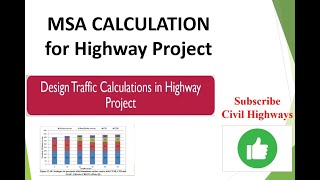 MSA Calculation using Axle Load Data for Highway Project || Civil Engineering || Traffic Analysis