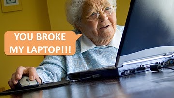 WE BROKE HER LAPTOP..because her INTERNET is not working...!?!?