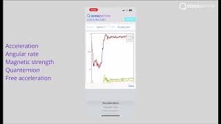 QSense Motion capture mobile demo app screenshot 3