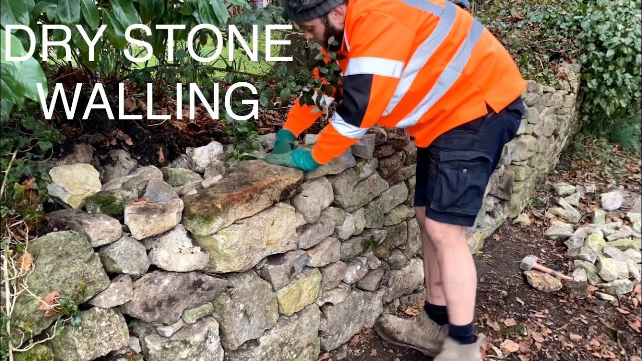 Dry Stone Walling - Building A Collapsed Section Into A Leaning Wall ...