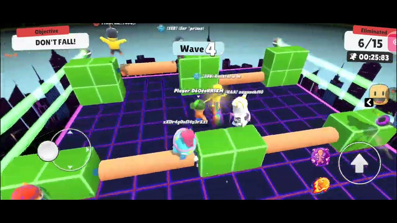 Playing stumble guys 