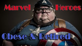 Marvel Comic Heroes Obese And Retired - Ai Midjourney