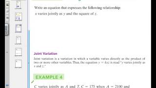 Section 2.8 - Direct, Direct with Powers, & Inverse Variation