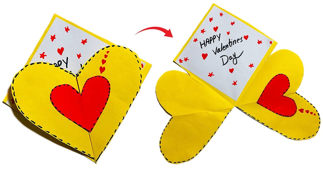 Valentine's Day💖Card Making ideas |Easy Handmade Love ❣️ Card|Step by Step Tutorial 