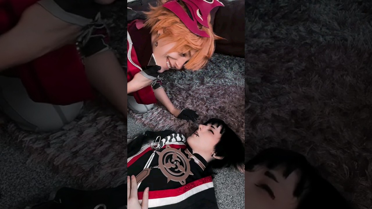 Childe just Couldnt Resist... #cosplay #genshinimpact #childecosplay #scaramouche #shorts