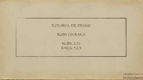 Rails 5 - Autenticación con gema devise: Video 12