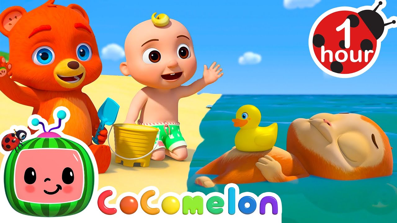 Baby Shark (Swim Version) | CoComelon Animal Time | Moonbug Kids - Farm Animals