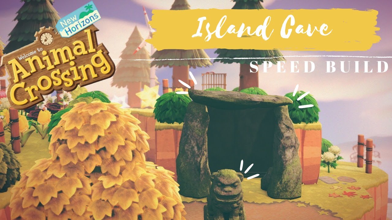 Creating a Cave in my Animal Crossing Island || SPEED BUILD || ACNH