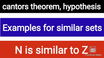 2. Cantors theorem, Cantors hypothesis, countable and uncountable sets | Adnan Alig