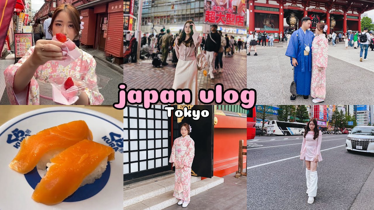 JAPAN VLOG🇯🇵| DAY 4 & 5 | Tokyo: Kimono, Asakusa, Akihabara, Ueno Park