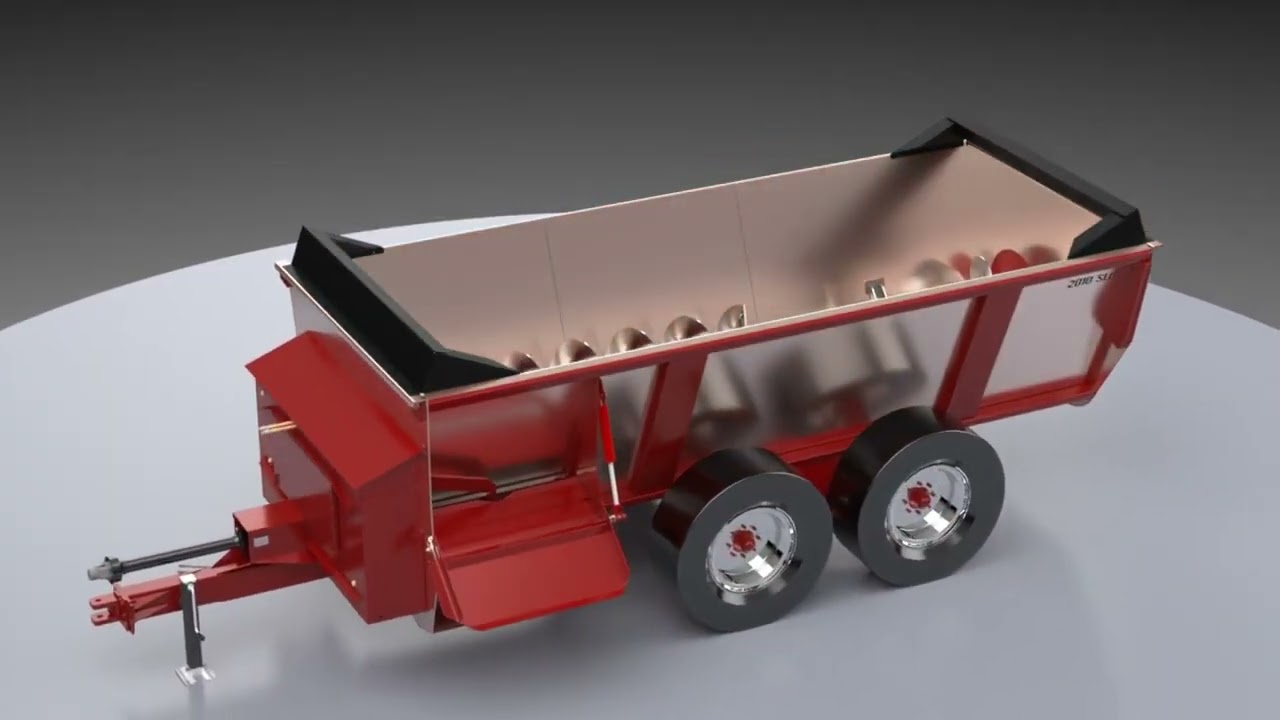 Stainless Steel Manure Spreader- LEO Side Discharge