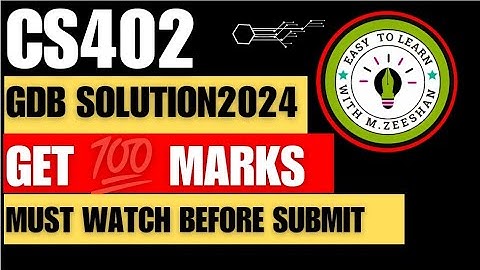 CS402 GDB SOLUTION 2024 || CS402 GDP SOLUTION SPRING 2024 || CS402 GDB2024 || CS402 GDB