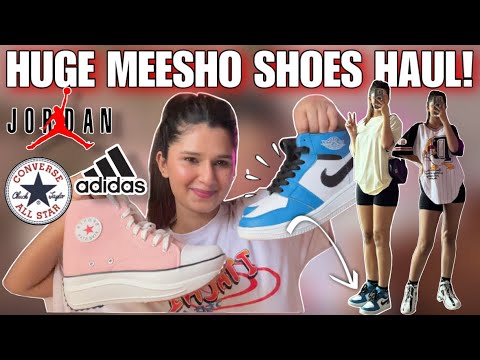 Huge MEESHO Shoes Haul!💕Dupes of Nike,Adidas,Converse Under Rs.599/- |Rupal Yadav #meesho