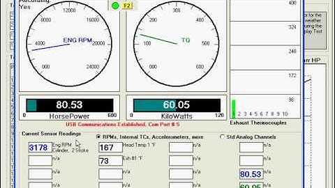 DataMite Software 11 - Running a "simulated" Absorber Dyno Test