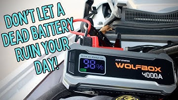 WOLFBOX 4000 amp Jump Starter Review | Geen startkabels meer | Laad uw apparaat onderweg op!