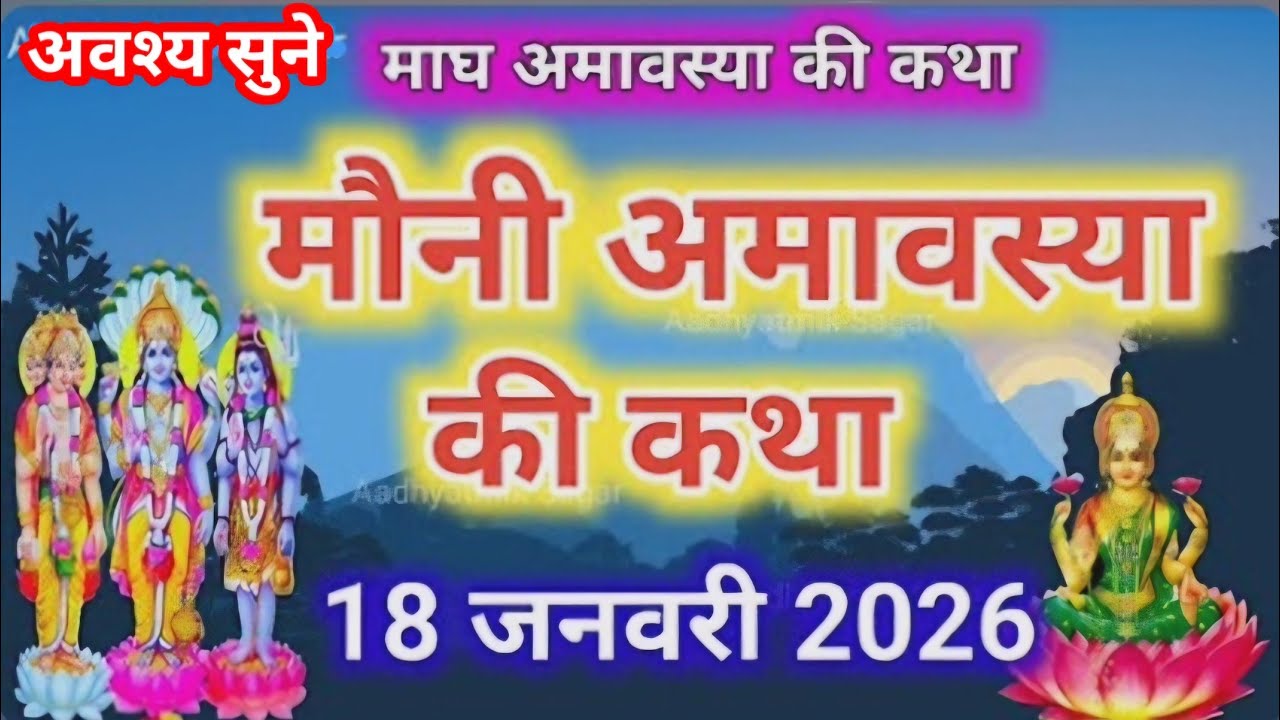 Mauni Amavasya Vrat Katha 2026| Mauni Amavasya Ki Kahani Amavasya ki katha । अमावस्या की कहानी