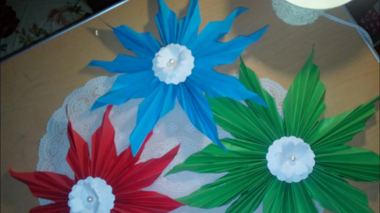 FLORES PARA DECORAR HECHAS CON PAPEL BOND Rinconcito de manualidades