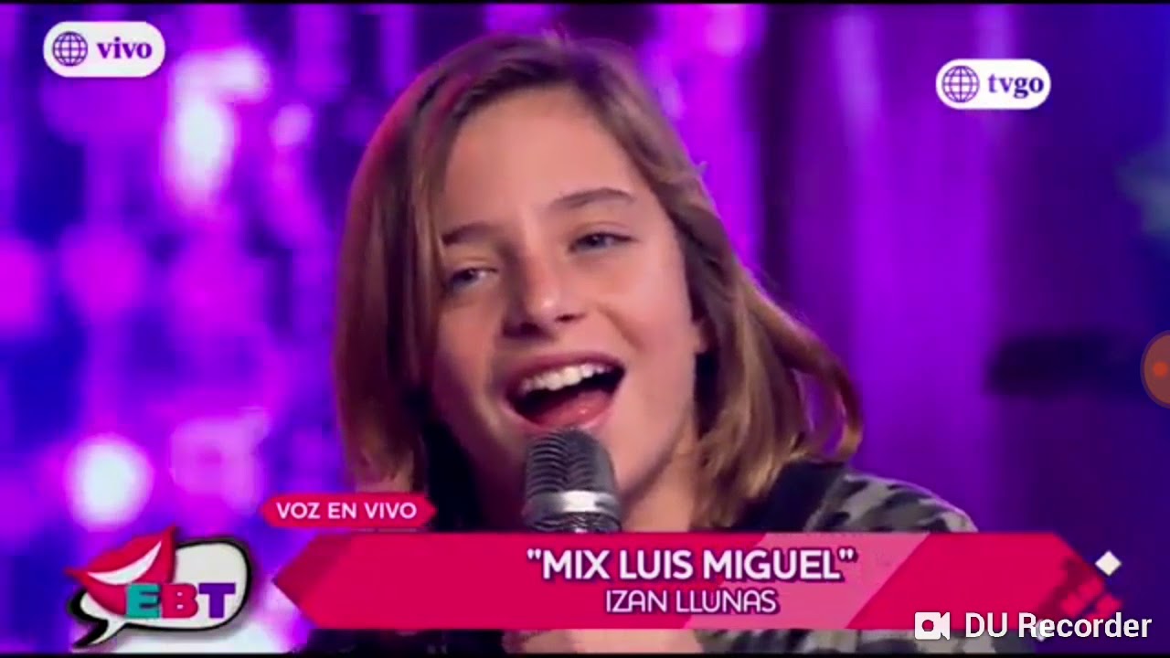 Izan Llunas y Jose Miguel Ocampo Leonardi LUIS MIGUEL versión chiquito.