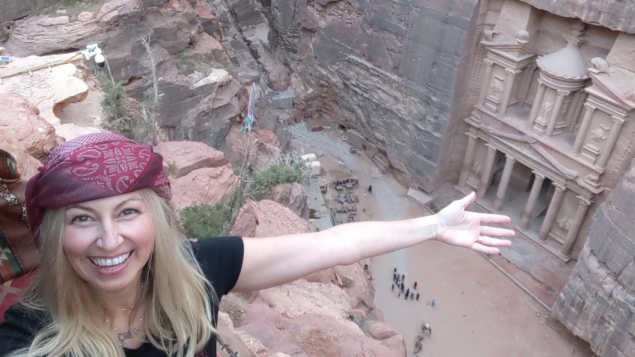 Afraid of Heights; Still Worth the View of Petra's Treasury!