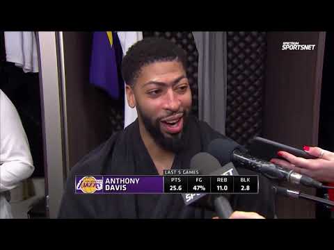 Anthony Davis postgame interview | Lakers vs 76ers