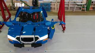 Jdeite RIDE transforming from humanoid robot to vehicle