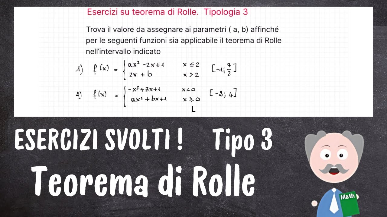 Esercizi svolti Rolle. Tipologia 3 (PARAMETRI)