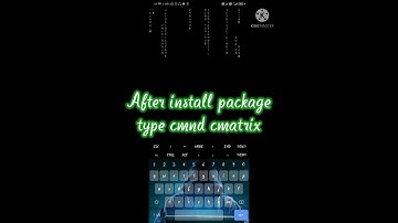 Termux cmatrix cmnd #shorts #viralvideos #hacking #viralhacks #termux #termuxhacking #hackers