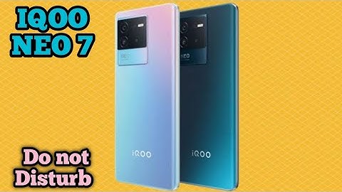 Do Not Disturb On In Iqoo Neo 7, Do Not Disturb Setting In Iqoo Neo 7, How To Enable Dnd In Iqoo