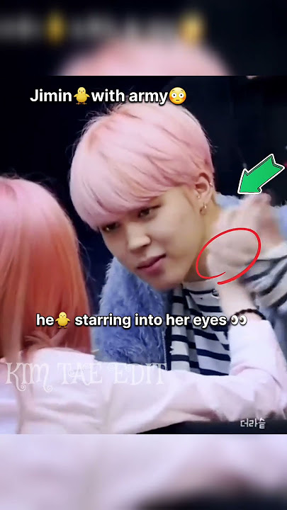 Jungkook🐰 vs Jimin🐥 flirting😍 with army girl at fansign🥰💜#bts #jimin #shorts