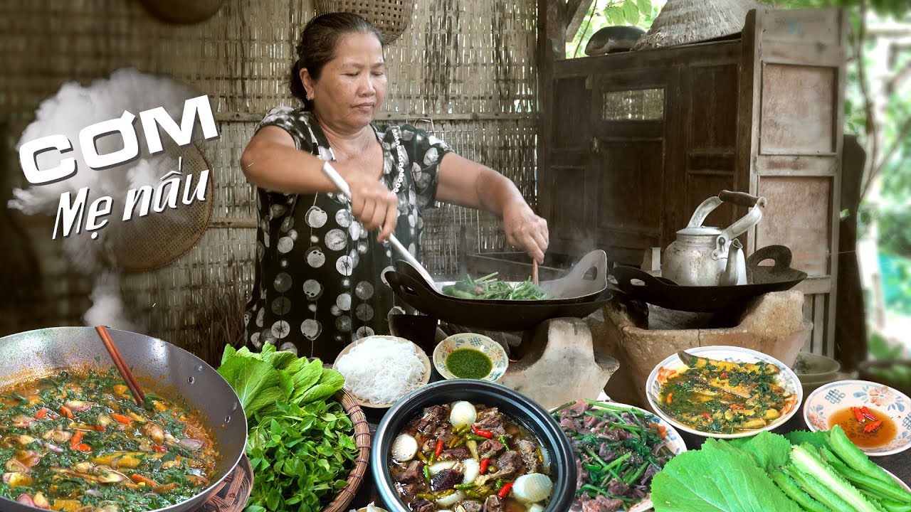 Cô Ba Miền Tây ✅ Vịt thui rơm hầm sả & lòng vịt xào cải
