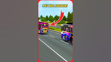 Pvt Bus Accident😓Bussid#bussidreviews #newmodbussid #shortsfeed #shorts #bus