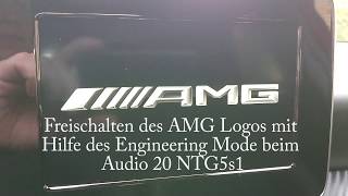 AMG Startanimation freischalten im Mercedes mit Audio 20 NTG5 Star 1, unlock AMG Logo