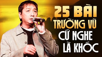 25 Bài Trường Vũ Cứ Nghe Là Khóc Nức Nở - Nhạc Vàng Cực Sầu Thấu Tận Tim Gan