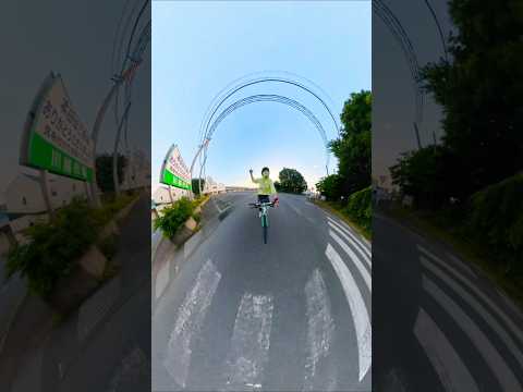 Cycling & singing Opalite by Taylor Swift in Kawagoe, Japan 💎💖 #shorts #taylorswift #opalite #japan